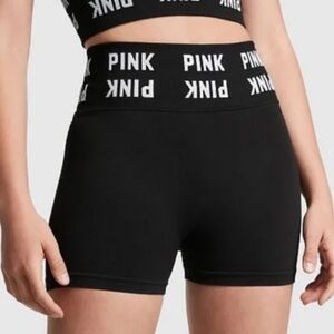PINK 3" Seamless Soft Black Bike Shorts Women Size XL